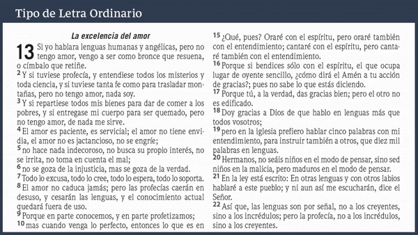 comfort print facil de leer letra para biblias mas clara