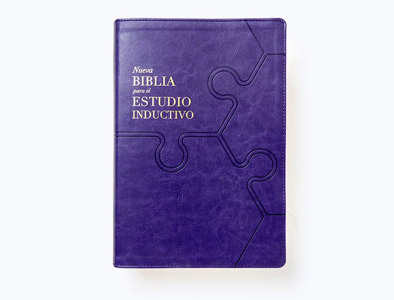 Nueva Biblia para el estudio inductivo - Leathersoft Morado